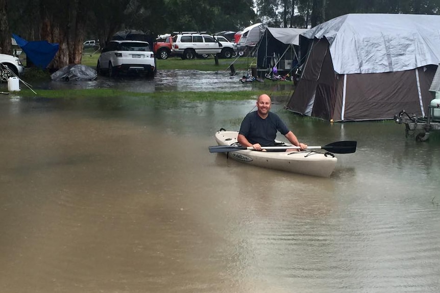 Myall River campground flooded