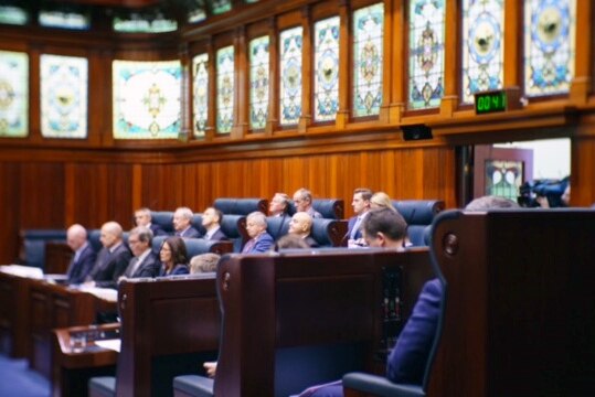 MPs sitting inside WA Parliament's Lower House.