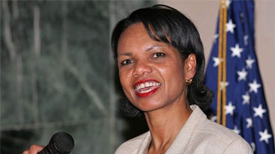 Secretary of State Condoleezza Rice says the telephone taps are essential to stop terrorists.