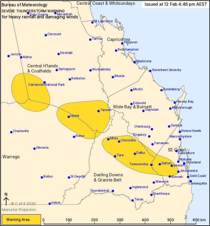 Un mapa de tormentas.