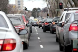 Traffic on Alexandra Parade in Fitzroy.