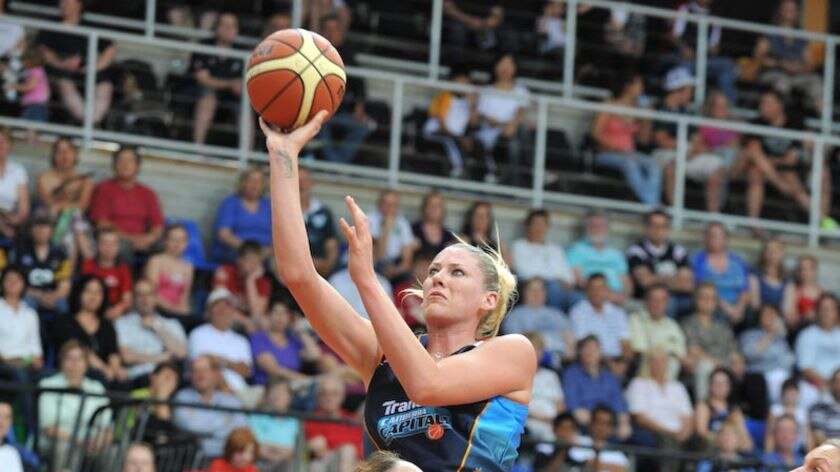 Hot form: Lauren Jackson put up 28 points in the blow-out win.