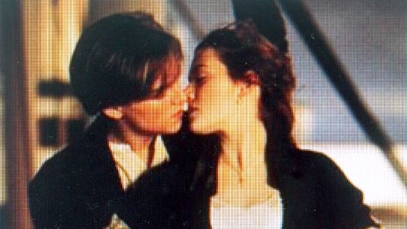 LtoR Leonardo DiCaprio and Kate Winslet star in a scene from the movie Titanic