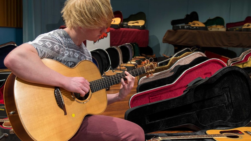 Guitar student Benjamin Pasanen