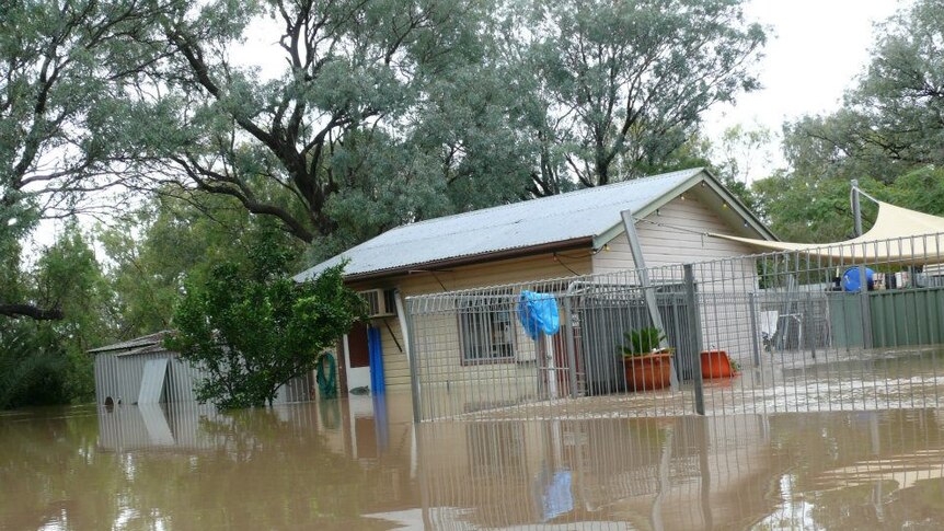 Floodwaters rise in the northern New South Wales town of Moree