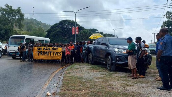 Ol students blong UPNG i protest - ABC Pacific