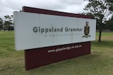 Gippsland Grammar sign