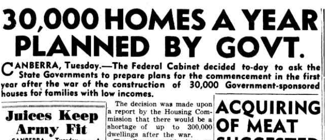 300,000 homes after the war