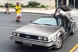 The DeLorean made famous in Back to the Future fully equipped with Queensland numberplates.