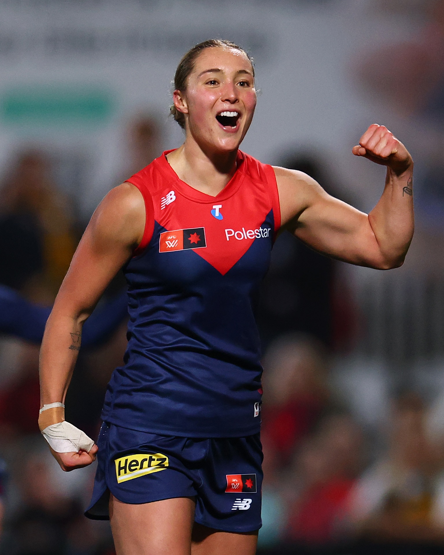 Four-goal Austin gives Dees perfect start to new AFLW era