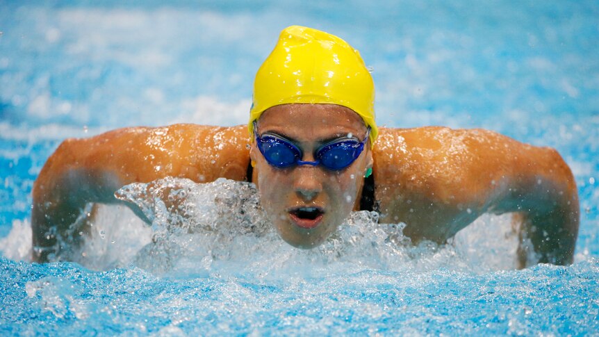 Stephanie Rice during the women's 400m individual medley heats at the 2012 Olympic Games