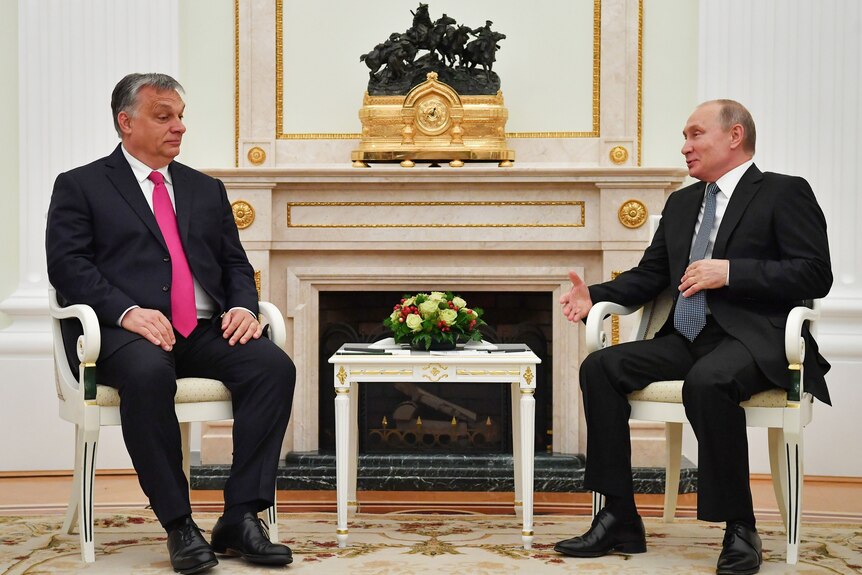 Hungarian Prime Minister Viktor Orban and Russian President Vladimir Putin
