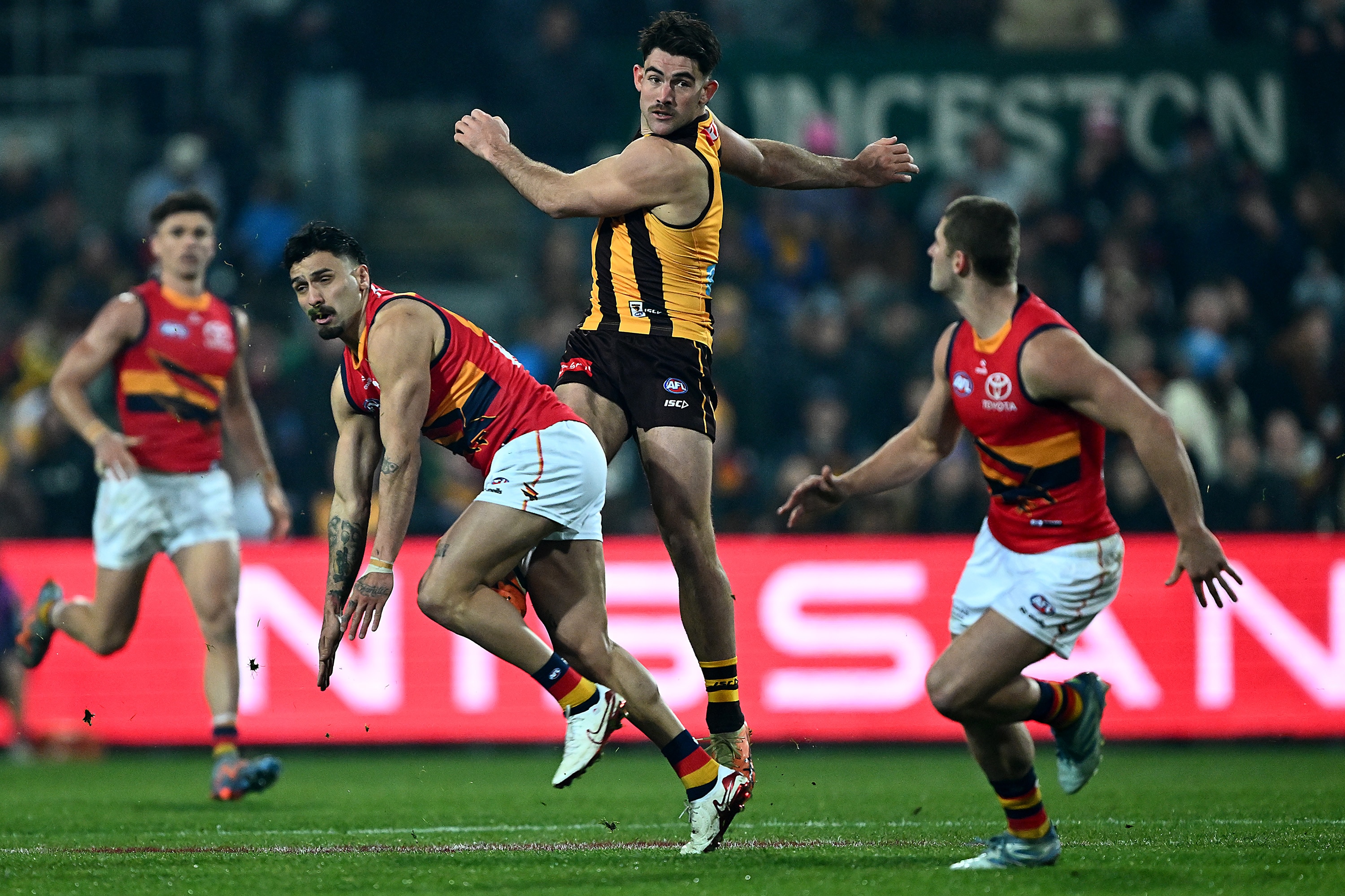 Live: Hawthorn hosts Adelaide in Launceston after AFL's Tasmania expulsion