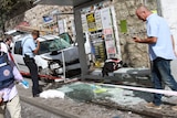 Damage after stabbing attack in Jerusalem