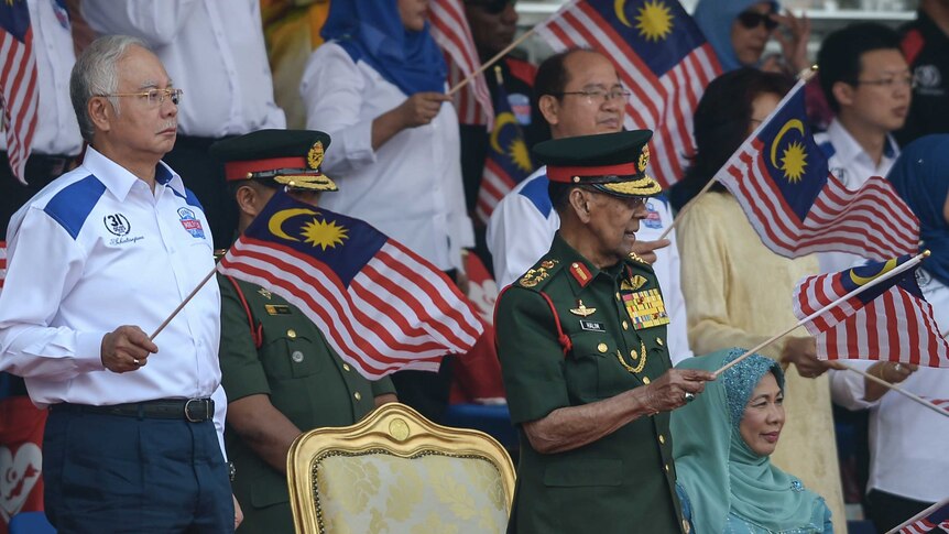 Malaysian PM Najib Razak presides over National Day celebrations