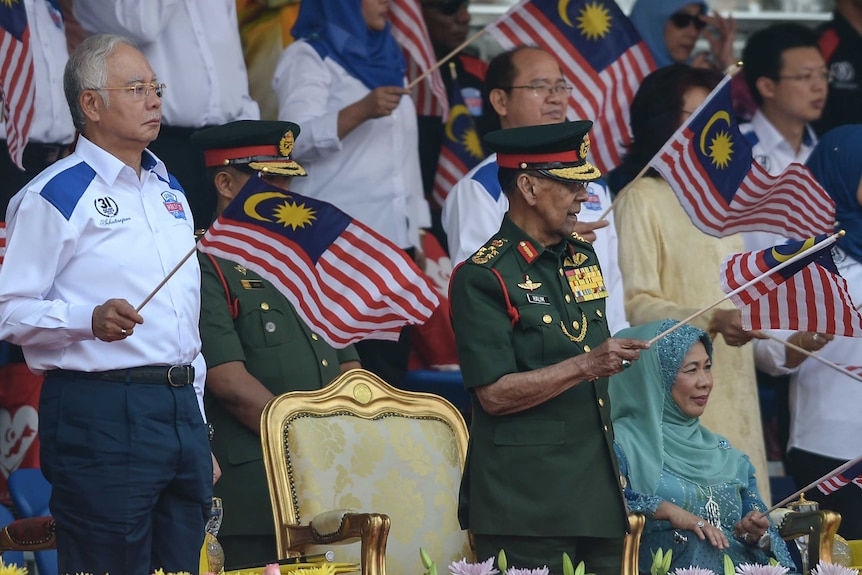 Malaysian PM Najib Razak presides over National Day celebrations
