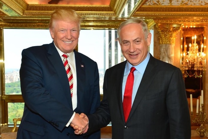 Donald Trump and Benjamin Netanyahu