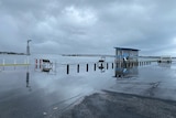 Flooded Karbeethong jetty