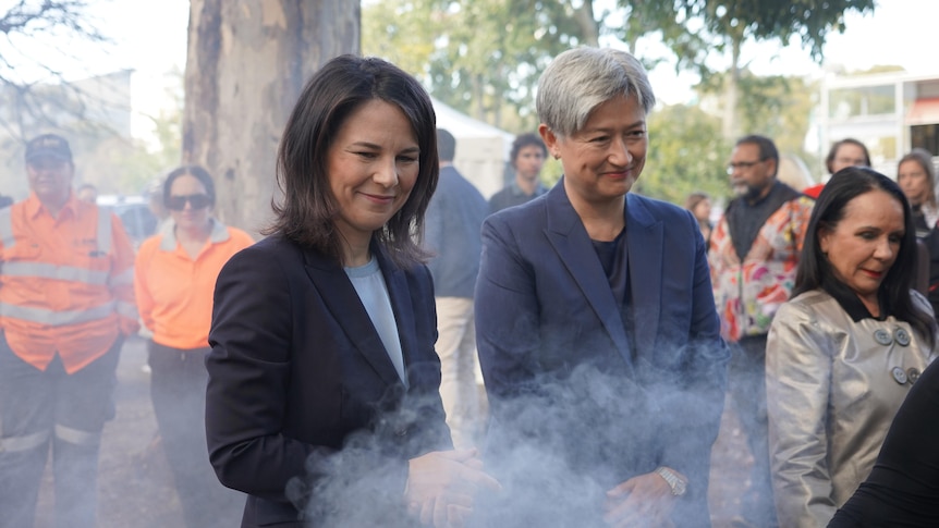 German Foreign Minister Annalena Baerbock and Australian Foreign Affairs Minister Penny Wong.