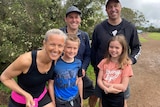 A family on the east coast of Tasmania.