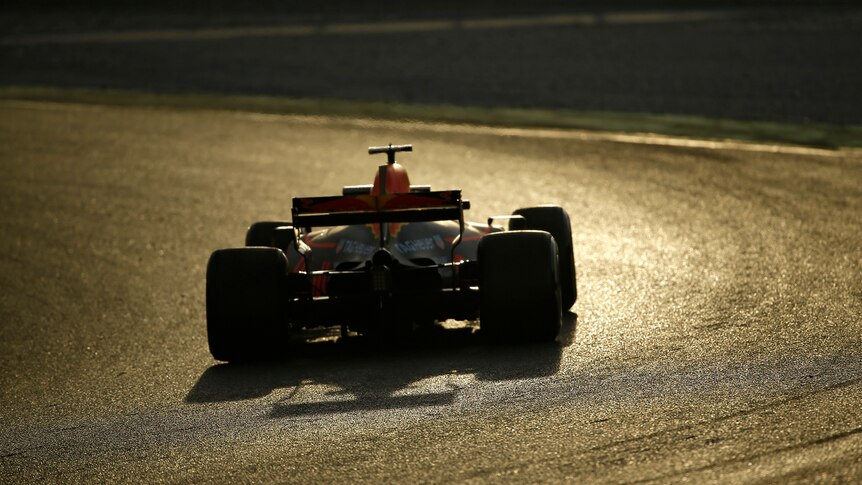 Daniel Ricciardo drives during F1 preseason