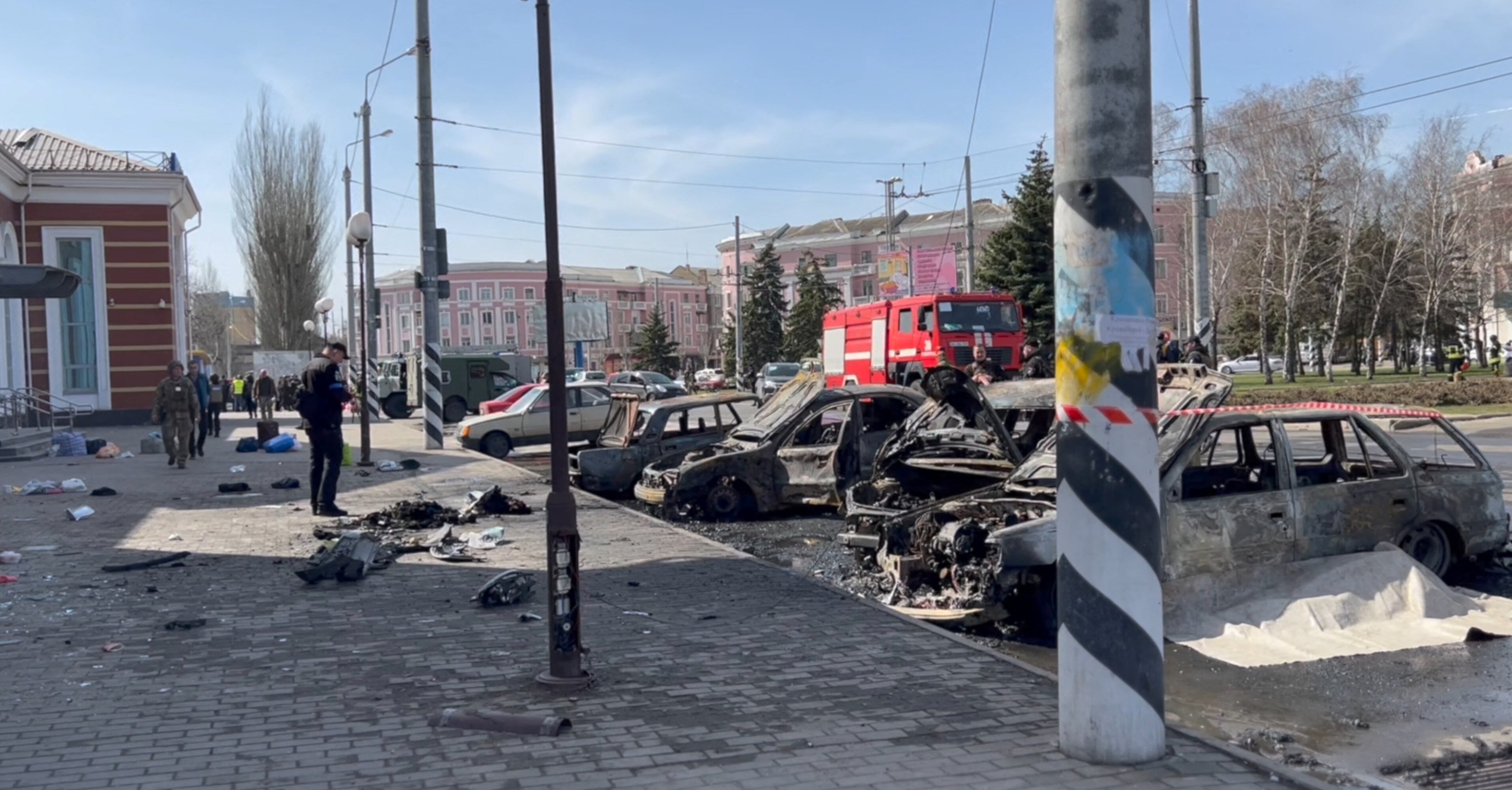 Ukraine latest: Death toll rises from air strike on Kramatorsk train station, US pledges more weapons