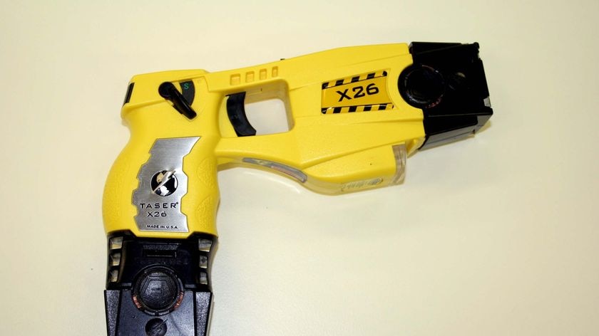 A Taser gun used by the Queensland Police Service.