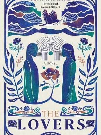 The cover of a book showing a stylised illustration of two people facing each other.