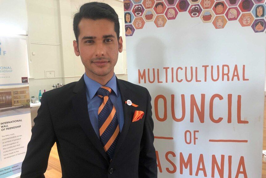 Chairperson of the Multicultural Council of Tasmania Waqas Durrani.