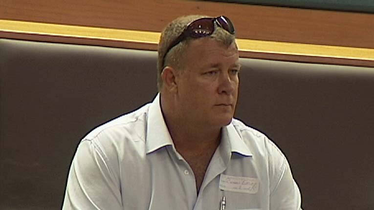 Former Country Liberals President Braedon Earley at sittings of Northern Territory Parliament.