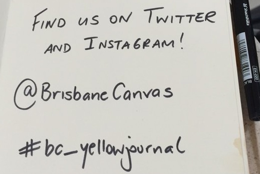 Instructions and social media accounts have been detailed inside the yellow journal.