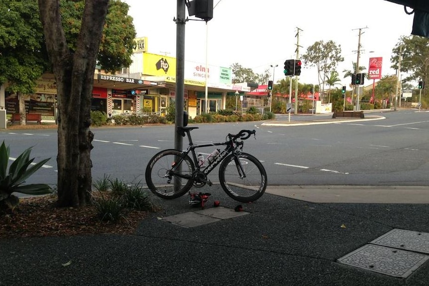 Les Karayan's bike on the day of the accident