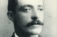 Old photo of man with moustache