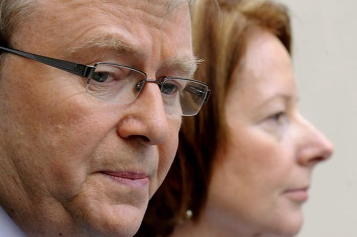 Kevin Rudd and Julia Gillard