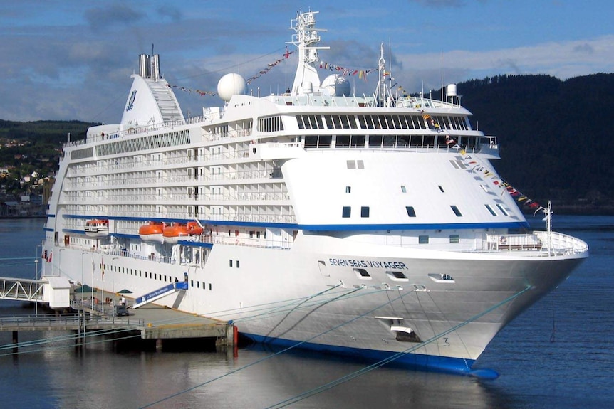 The woman's body was found in her cabin on the Seven Seas Voyager.