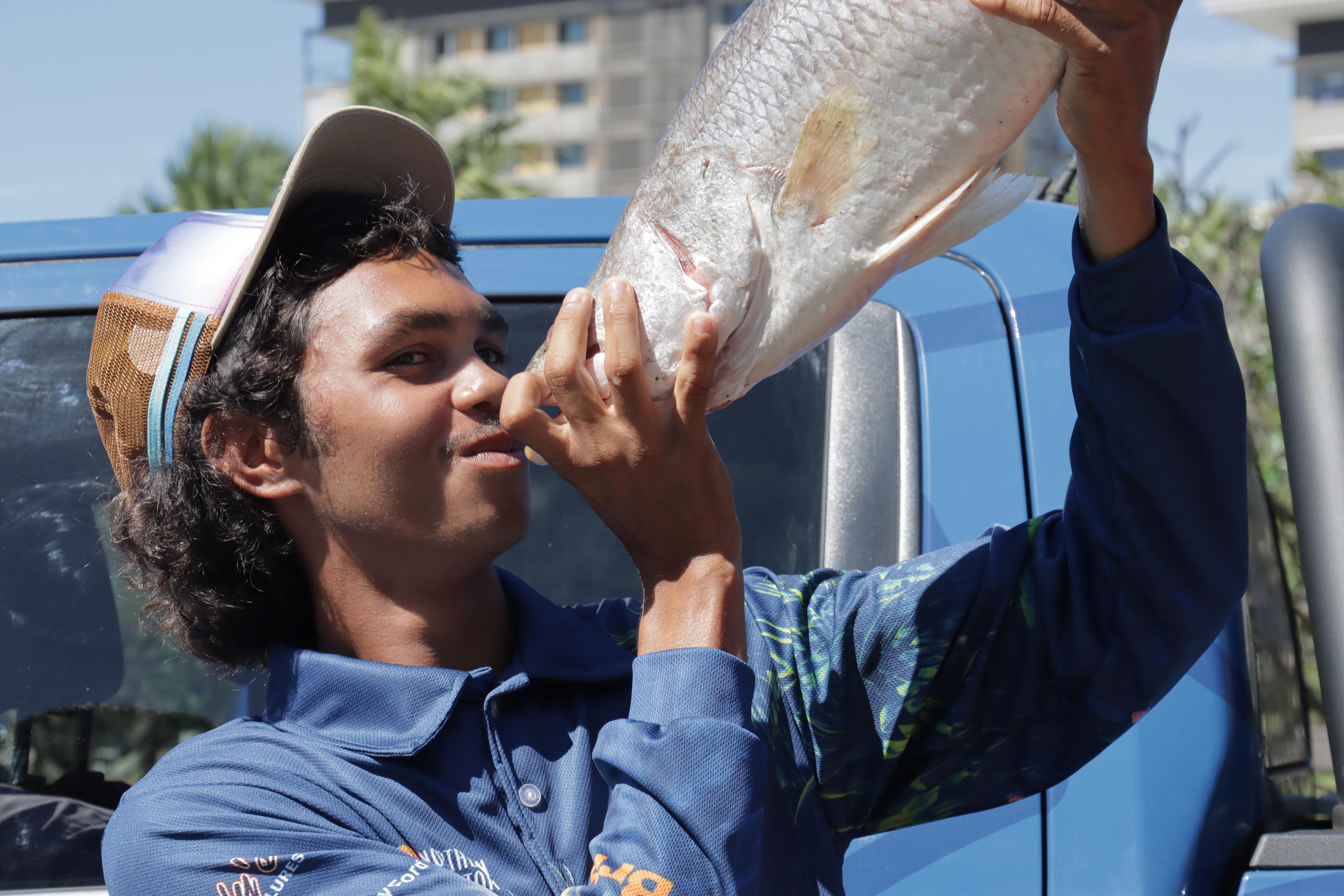 Top End teenager Keegan Payne catches million dollar fish on the Katherine River - ABC News