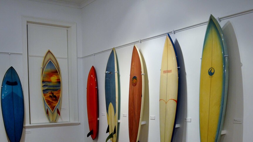 Wayne Winchester has an impressive collection of rare and vintage surfboards
