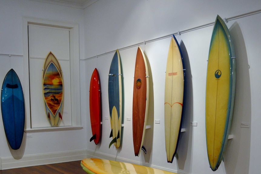 Wayne Winchester has an impressive collection of rare and vintage surfboards
