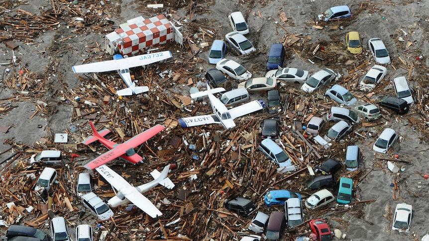 Authorities estimate the tsunami created 25 million tonnes of debris.