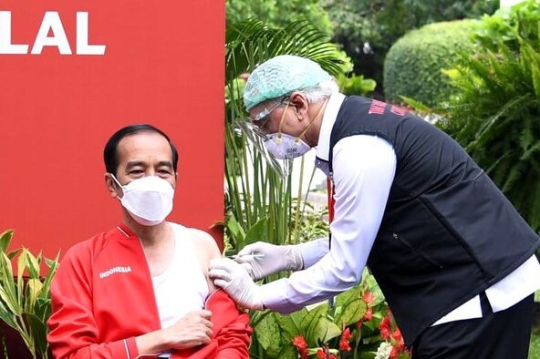 Vaksinasi Tahap Kedua Presiden Joko Widodo