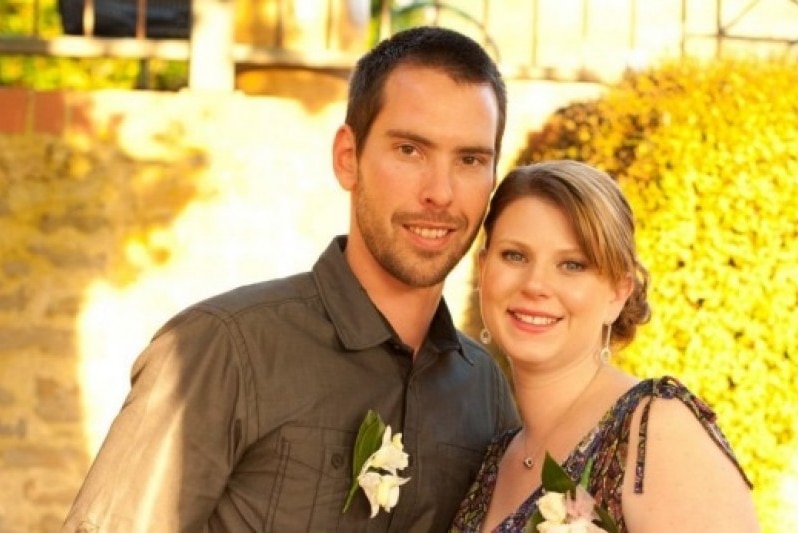 Andrea Lehane pictured with her husband James.