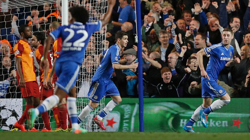 Gary Cahill scores against Galatasaray