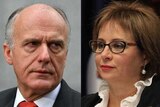 Liberal Senator Eric Abetz and Tasmanian Speaker of the Parliament Sue Hickey.