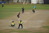 Australian Indigenous women's cricket team plays against a local side in New Delhi on May 24, 2016.
