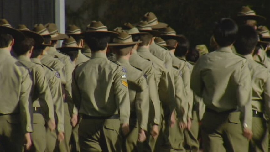Cadets are being urged not to wear their uniforms in public