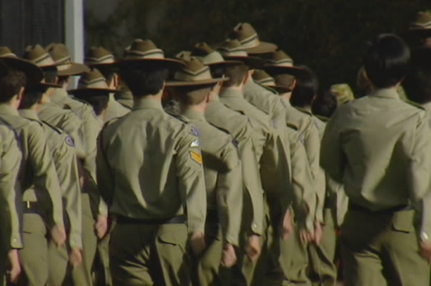 Cadets are being urged not to wear their uniforms in public
