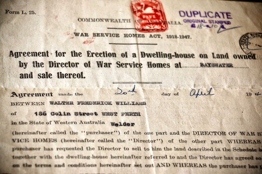 An old document relating to a house, bearing old stamp markings.