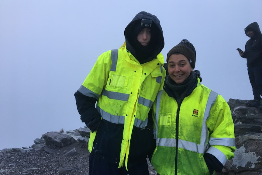 Brendan Elliot and Kiera-Lee Doolan on Bluff Knoll.