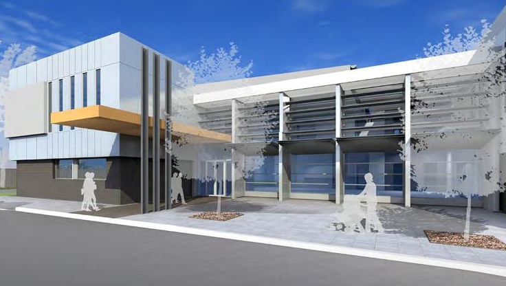 An artist's impression of the new HealthOne GP Superclinic at Raymond Terrace.