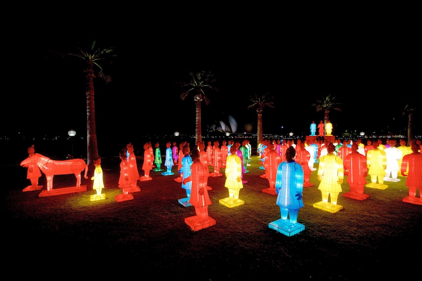 The Lanterns of the Terracotta Warriors lit for the Chinese New Year